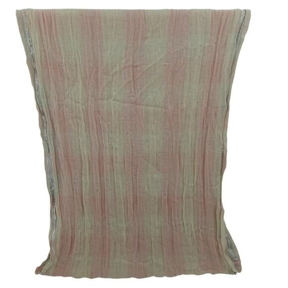 LOFT Pink Striped Sheer Infinity Scarf - Picture 9 of 10